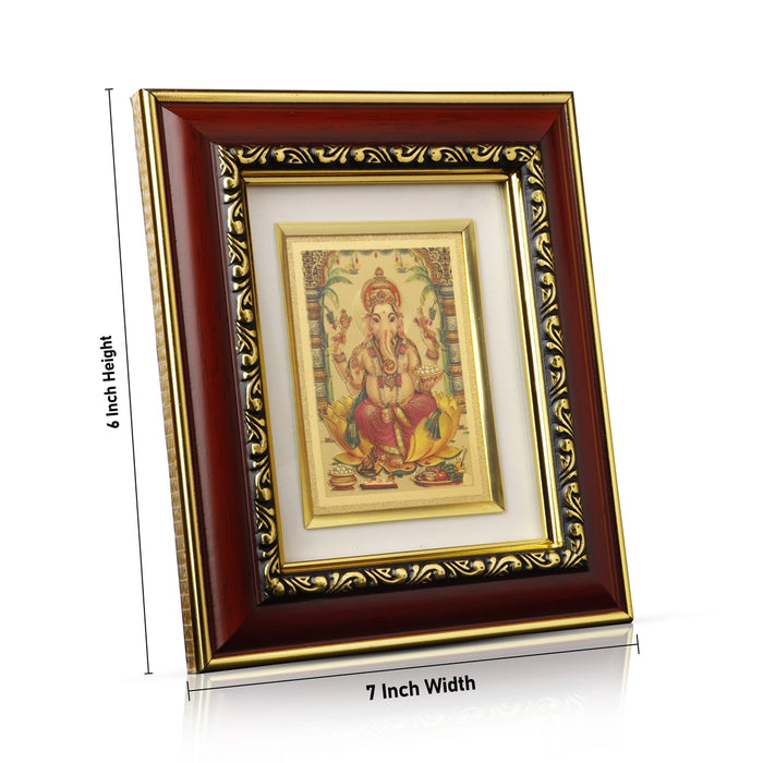 Photo Frame - 7 x 6 Inches | Synthetic Frame Rosewood Picture Frame for Home/ Assorted Design