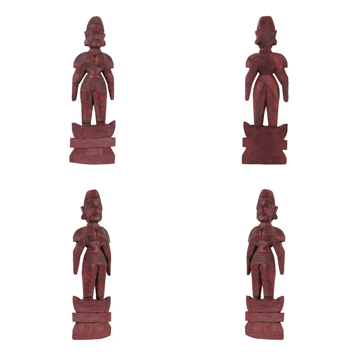 Marapachi Bommai Pair | Marapachi Doll/ Wood Sculpture/ Kolu Bommai for Navarathri Decorations