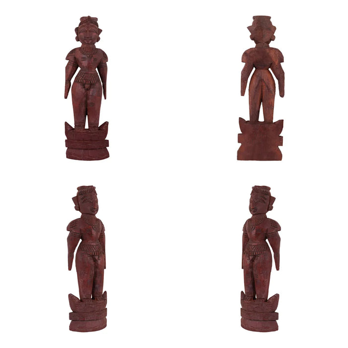 Marapachi Bommai Pair | Marapachi Doll/ Wood Sculpture/ Kolu Bommai for Navarathri Decorations