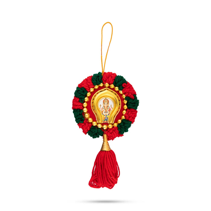 Nettipattam Wall Hanging - 7.5 x 3.5 Inches | Hand Decorative Hanging/ Decorative Nettipattam for Car Decor