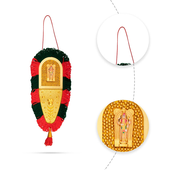 Nettipattam Wall Hanging - 17.5 x 7 Inches | Hand Decorative Hanging/Wall Decoration/Wall Hanging Decor for Home