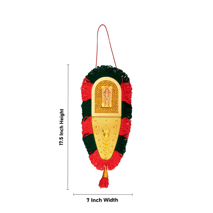 Nettipattam Wall Hanging - 17.5 x 7 Inches | Hand Decorative Hanging/Wall Decoration/Wall Hanging Decor for Home