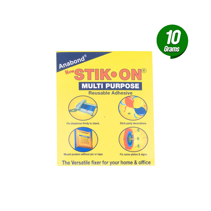 Anabond Stick On - 10 Gms | Stationery Items/ Stick On Multi Purpose Reusable Adhesive