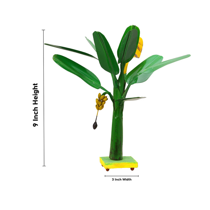 Banana Tree - 9 x 3 Inches | Artificial Tree/ Showpiece for Home Decor