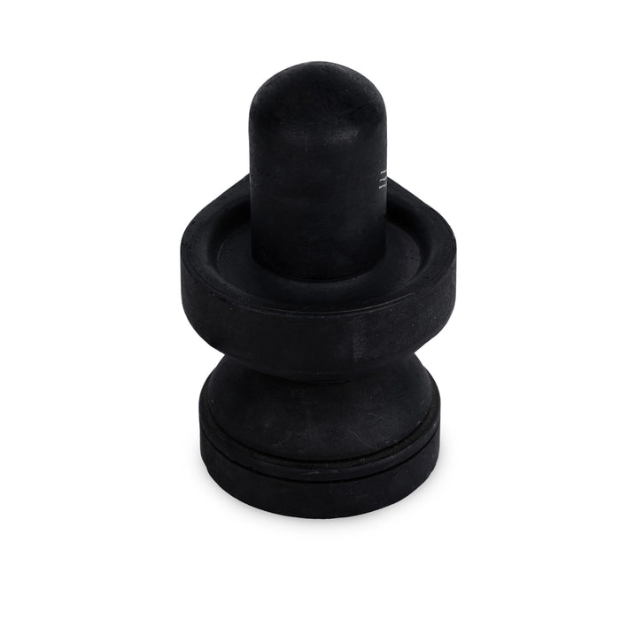 Shiva Ling Murti - 3.5 x 3 Inches | Soft Stone Statue / Shiva Lingam Idol For Worship