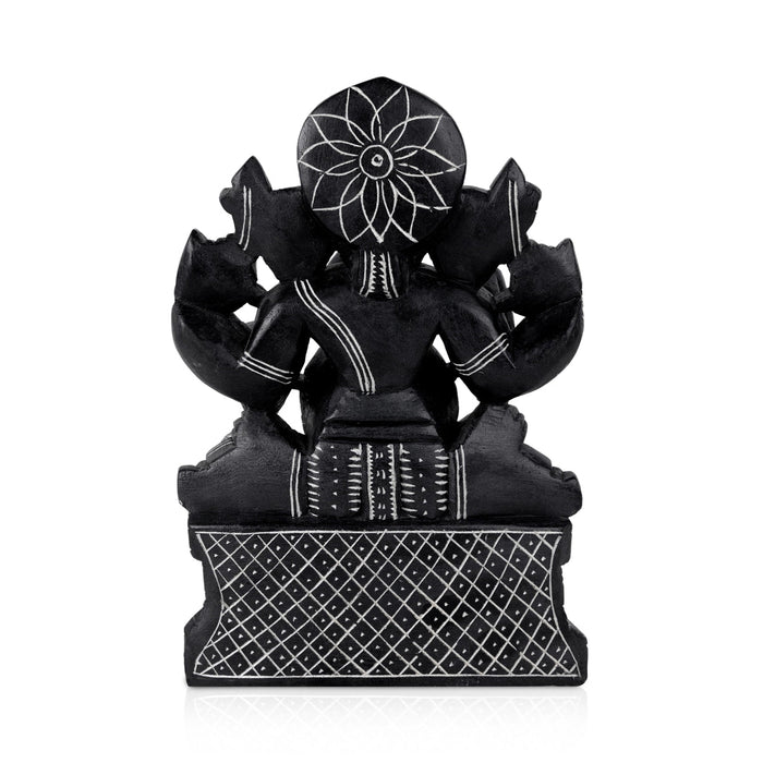 Ganapati Idol - 11 x 8 Inches | Vinayaka Statue/ Soft Stone Ganesha Statue for Pooja