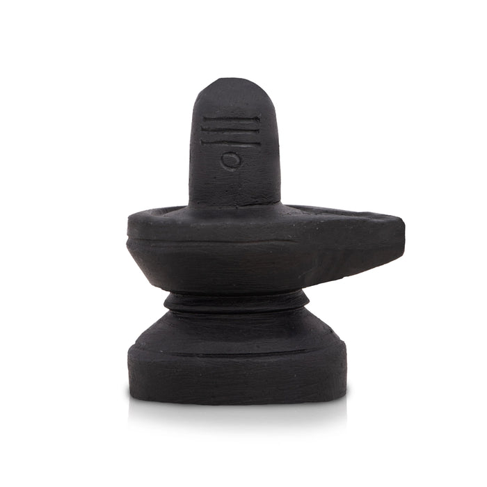 Shivling Statue - 2.5 x 2 Inches | Soft Stone Idol/ Shiva Lingam Figurine For Pooja