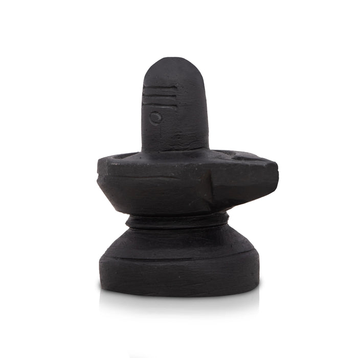 Shivling Statue - 2.5 x 2 Inches | Soft Stone Idol/ Shiva Lingam Figurine For Pooja
