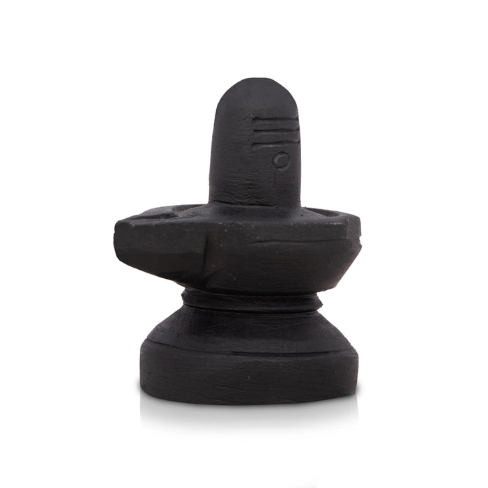 Shivling Statue - 2.5 x 2 Inches | Soft Stone Idol/ Shiva Lingam Figurine For Pooja