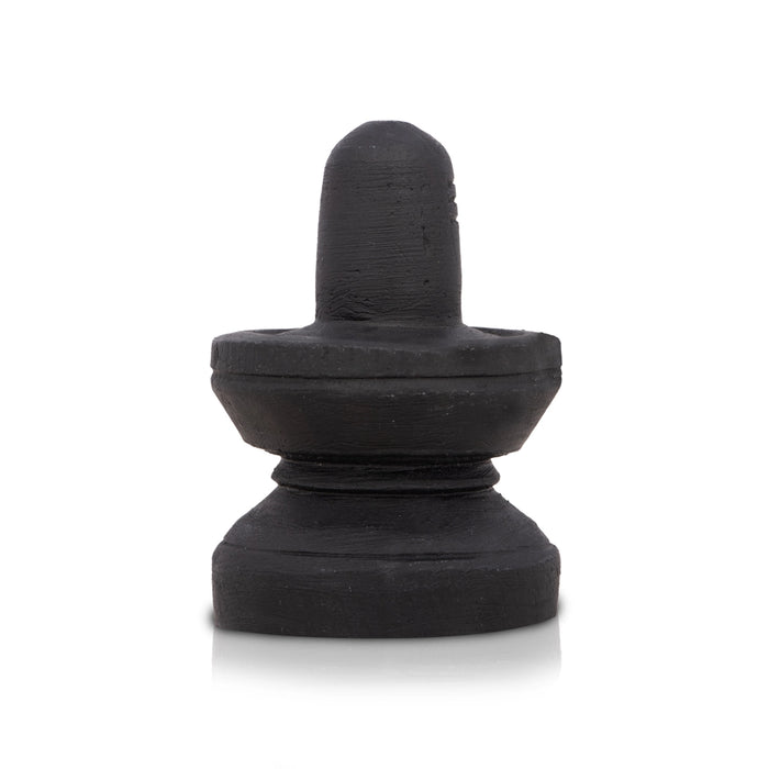 Shivling Statue - 2.5 x 2 Inches | Soft Stone Idol/ Shiva Lingam Figurine For Pooja