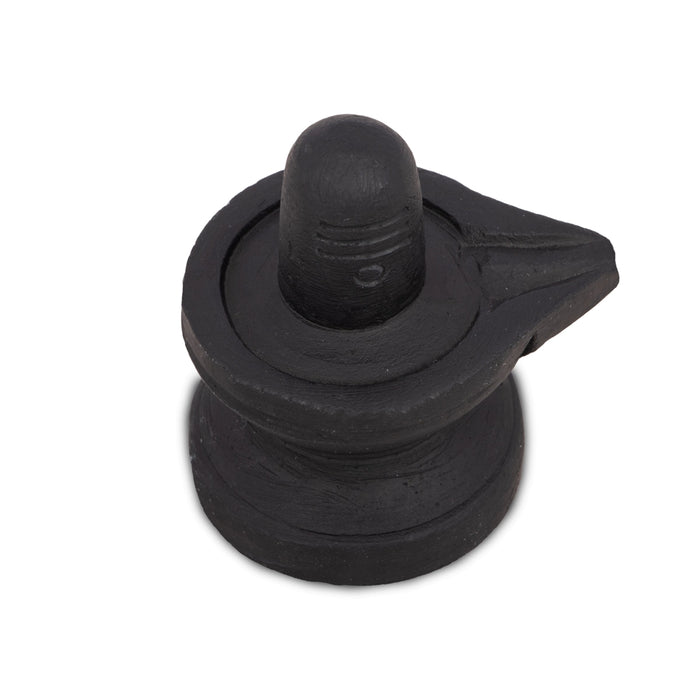 Shivling Statue - 2.5 x 2 Inches | Soft Stone Idol/ Shiva Lingam Figurine For Pooja
