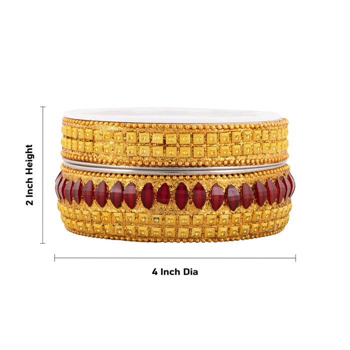 Bangle Box - 2 x 4 Inches | Storage Box/ Decorated Box/ Fancy Box for Women