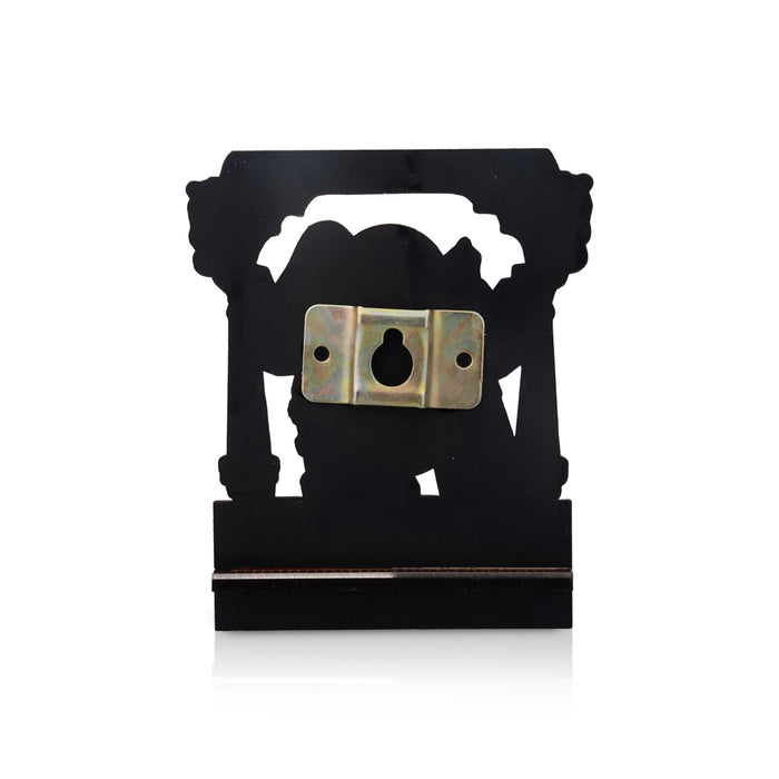 Sri Chakra Design Manai Palagai With Meenakshi Kalyanam Photo Frame - 4 x 3 Inches | Bajot With Picture Frame