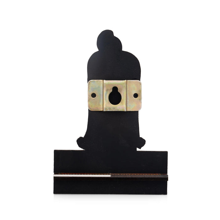 Sri Chakra Design Manai Palagai With Andal Photo Frame - 4 x 3 Inches | Deep Stand for Pooja