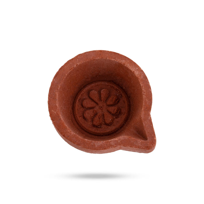 Agal Vilakku - 1.75 x 1.25 Inches | 12 Pcs/ Clay Deepam/ Clay Diya/ Oil Lamp for Pooja & Home Decor