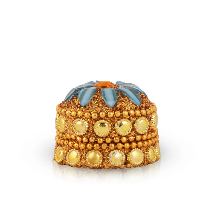 Kumkum Box Set - 1 X 1.5 Inches | 12 Pcs/ Kumkum Bharani/ Sindoor Pot For Storing Kumkum, Haldi And Pooja