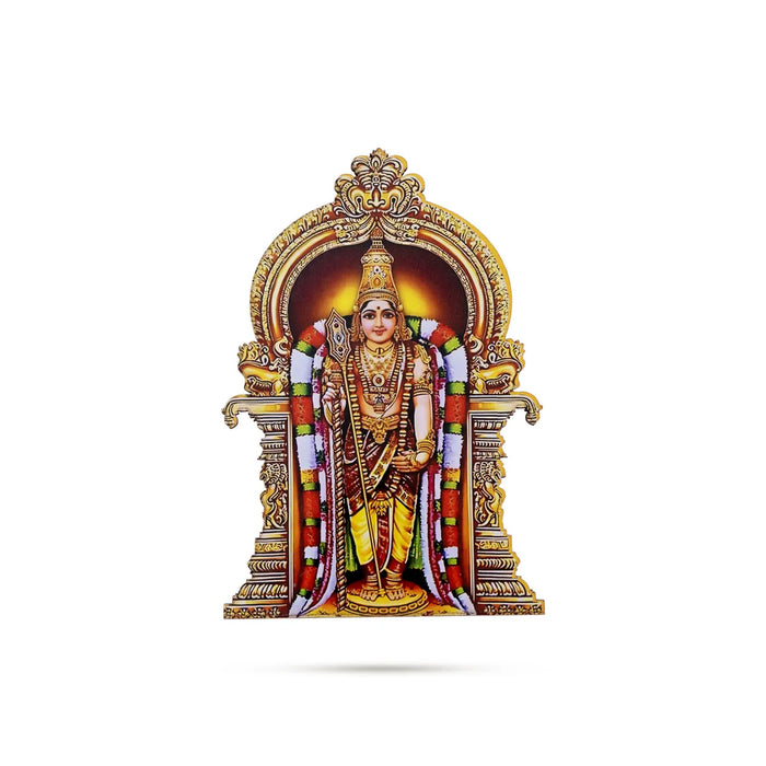 Mixed God Printed Picture Magnet - 5 X 2.75 Inches | Fridge Magnet/ Divine God Image Magnet For Home & Office