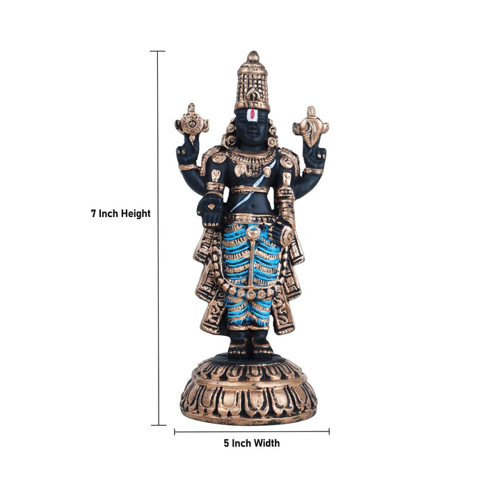 Balaji Murti - 7 x 5 Inches | Balaji Statue/ Resin Balaji Idol for Home