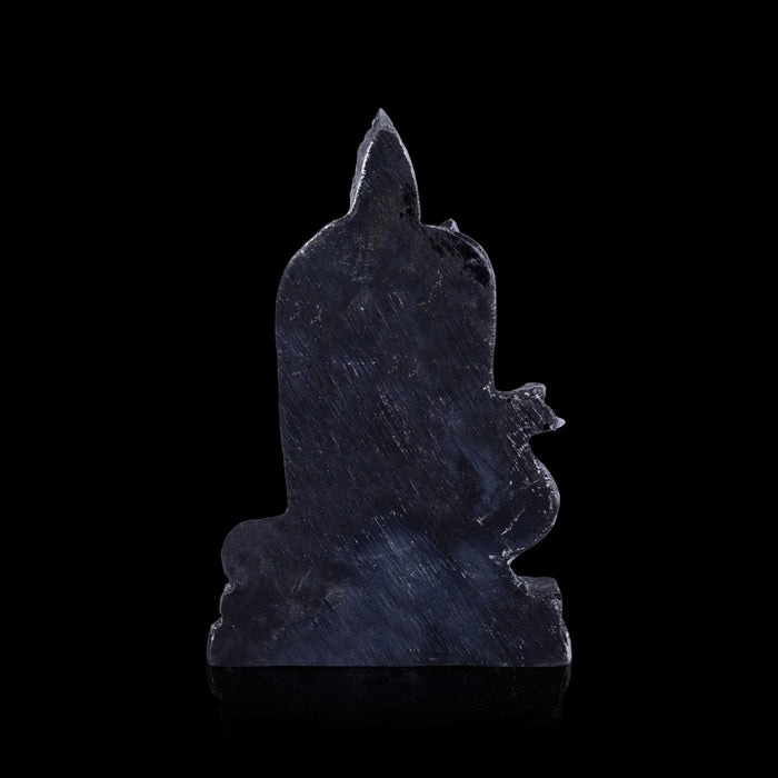 Murugan Standing On Base Murti - 4 x 2.5 Inches | Antique Resin Idol/ Karthikeyan Statue For Worship