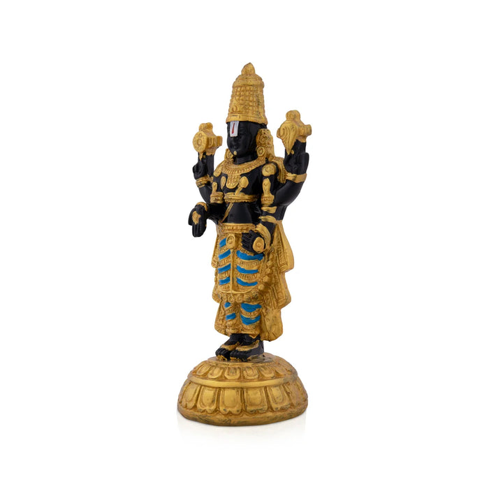 Balaji Murti - 8 x 3.5 Inches | Resin Balaji Statue/ Tirupati Balaji Idol for Pooja