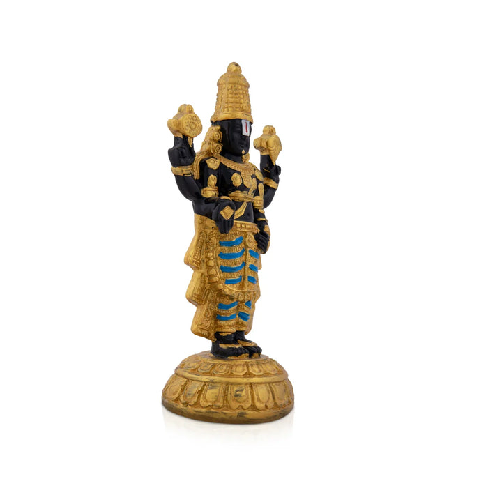 Balaji Murti - 8 x 3.5 Inches | Resin Balaji Statue/ Tirupati Balaji Idol for Pooja