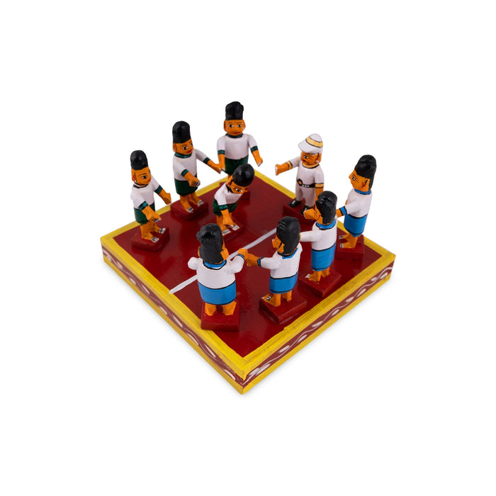 Kabadi Wooden Golu Bommai Set - 5 x 7 Inches | Giri Golu Doll/ Navaratri Golu Bomma/ Gombe/ Bommai