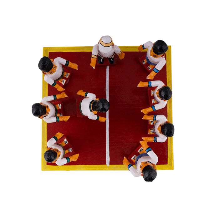 Kabadi Wooden Golu Bommai Set - 5 x 7 Inches | Giri Golu Doll/ Navaratri Golu Bomma/ Gombe/ Bommai