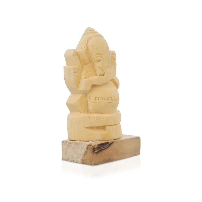 Vellerukku Ganesha - 3 x 2 Inches/ Shwetark Ganapati Idol/ Ganesha Statue for Pooja