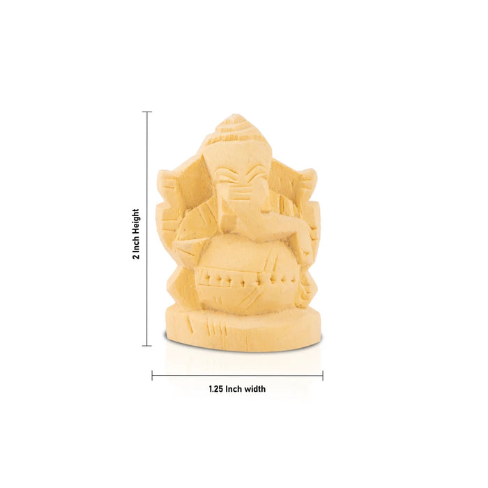 Vellerukku Vinayagar Statue - 2 x 1.25 Inches | Shwetark Ganapati/ Ganesh Statue for Pooja