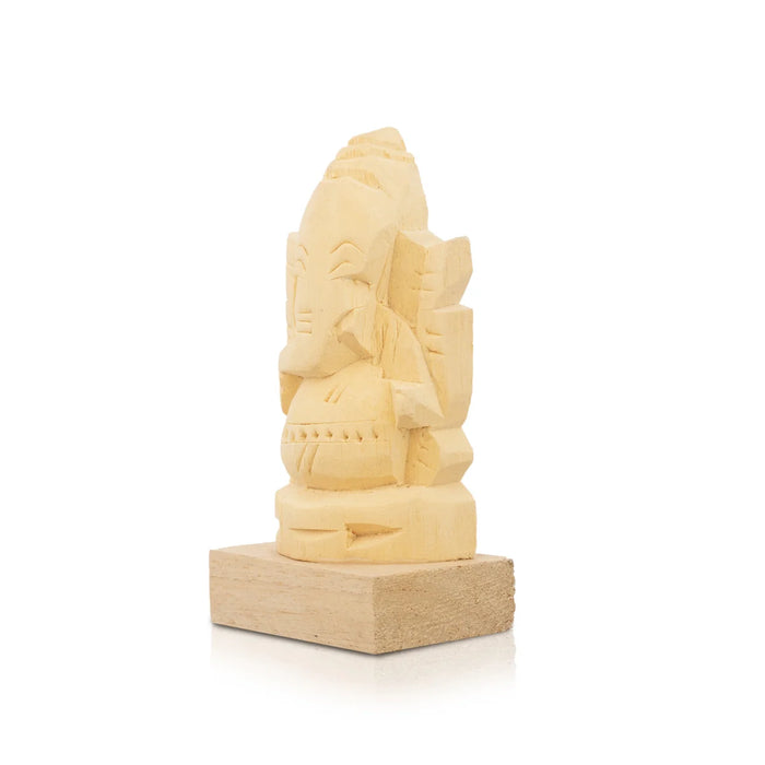 Vellerukku Vinayagar Statue - 4 x 2 Inches | Shwetark Ganapati/ Ganesh Statue for Pooja