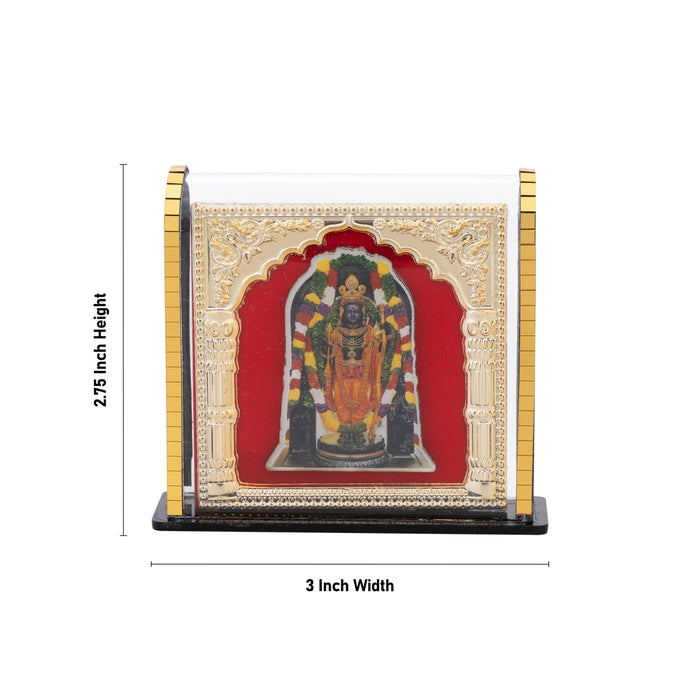 Ayodhya Rama Acrylic Photo Frame - 2.75 x 3 Inches | Acrylic Picture Frame/ Acrylic Photo Stand for Car