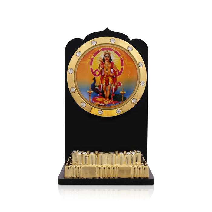 Acrylic Photo Stand - 2.75 x 2 Inches | Murugan Stand With Padham For Table Decor