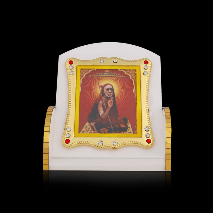 Acrylic Photo Frame - 3 x 2 Inches | Maha Periyava Design Frame Stand/ Acrylic Picture Stand for Table top