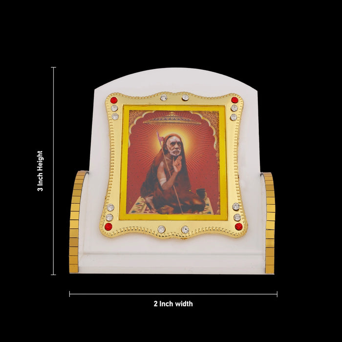 Acrylic Photo Frame - 3 x 2 Inches | Maha Periyava Design Frame Stand/ Acrylic Picture Stand for Table top