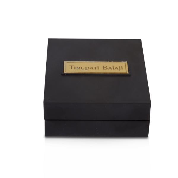 Tirupati Balaji Design Pooja Box - 1.5 X 4 X 4.5 Inches | Charan Paduka Box/ Venkateswara Swamy Puja Box For Pooja