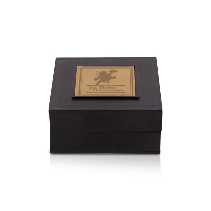 Hanuman Murti Design Pooja Box - 3.05 X 3.05 X 1.5 Inches | Puja Box/ Charan Paduka Box For Pooja And Gifting