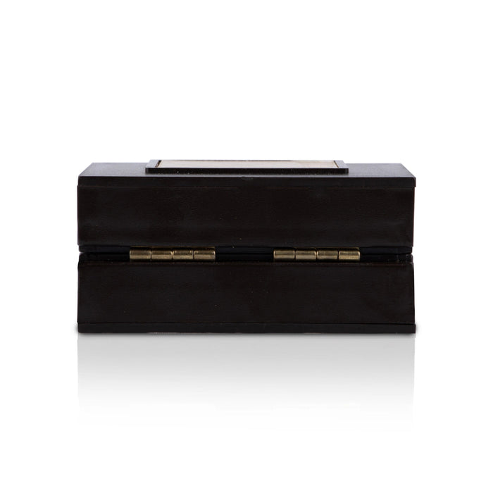 Hanuman Murti Design Pooja Box - 3.05 X 3.05 X 1.5 Inches | Puja Box/ Charan Paduka Box For Pooja And Gifting