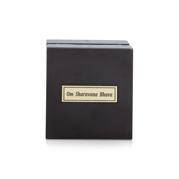 Murugan Murti Design Pooja Box - 5 X 3.5 X 5 Inches | Puja Box/ Charan Paduka Box For Pooja And Festive Gifting