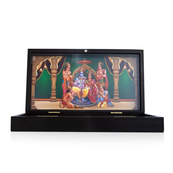 Ram Darbar Padham Box - 1.5 x 8.5 Inches | Charan Paduka box / Pooja Box for Home