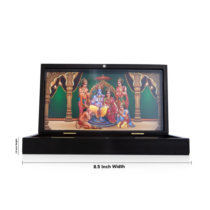 Ram Darbar Padham Box - 1.5 x 8.5 Inches | Charan Paduka box / Pooja Box for Home
