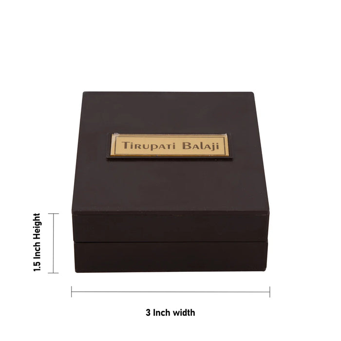 Paduka Box - 1.5 x 3 x 4.5 Inches | Plastic Tirupati Balaji Pooja Box/ Padham Box for Home