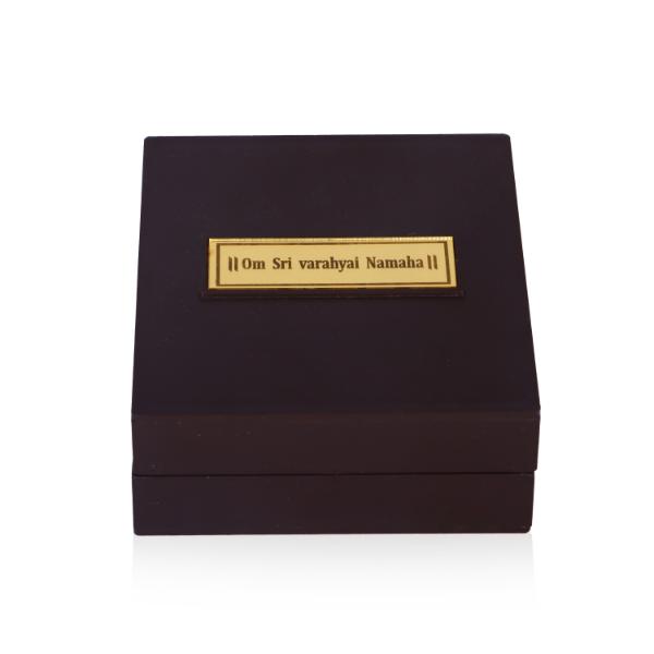 Varahi Murti Design Pooja Box - 1.5 X 3.5 X 4 Inches | Puja Box/ Charan Paduka Box For Pooja And Gifting