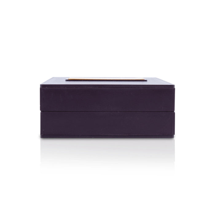 Lakshmi Murti Design Pooja Box - 1.5 X 3.5 X 4 Inches | Puja Box/ Charan Paduka Box For Pooja And Gifting