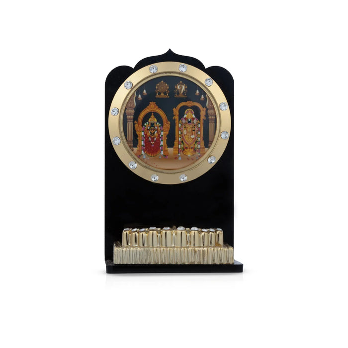 Acrylic Balaji Thayar Padham - 2.75 x 1.5 Inches | God Stand/ God Photo Stand for Pooja Decor/ 35 Gms