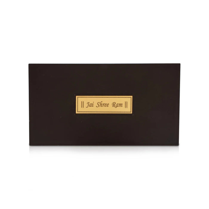 Ayodhya Rama Murti Design Pooja Box - 1.5 X 8 X 4 Inches | Puja Box/ Charan Paduka Box For Pooja And Gifting