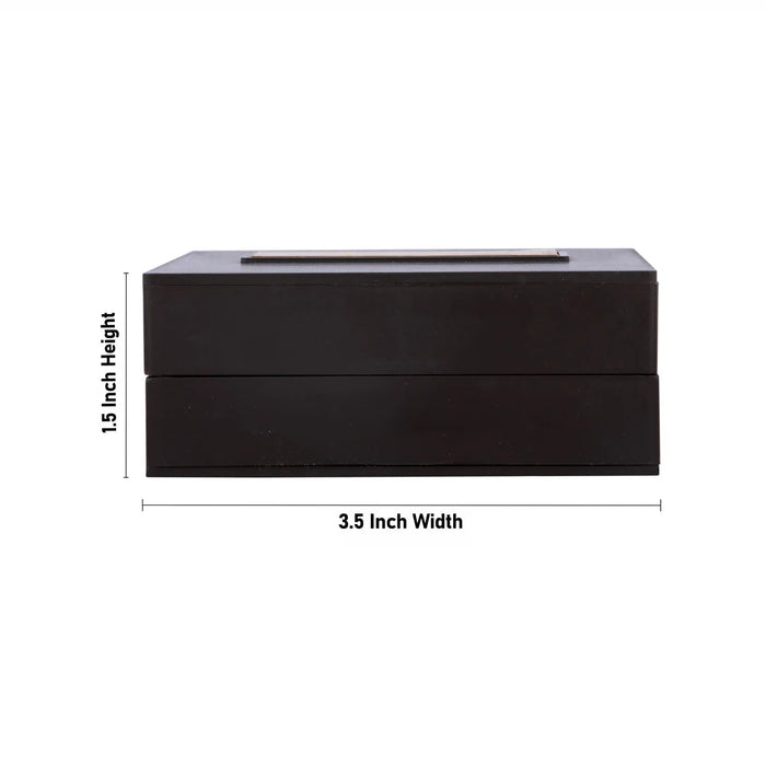 Ayodhya Rama Murti Design Pooja Box - 1.5 X 3.5 X 4.25 Inches | Puja Box/ Charan Paduka Box For Pooja & Gifting