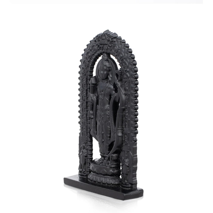 Ayodhya Rama Idol - 3 x 1.5 Inches | Black Ayodhya Ramar Statue for Pooja