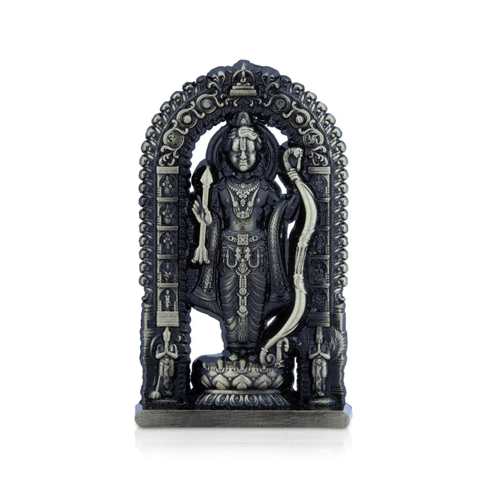 Ayodhya Rama Idol - 3 x 1.5 Inches | Zinc Statue/ Antique Polish Ayodhya Ramar Statue for Pooja