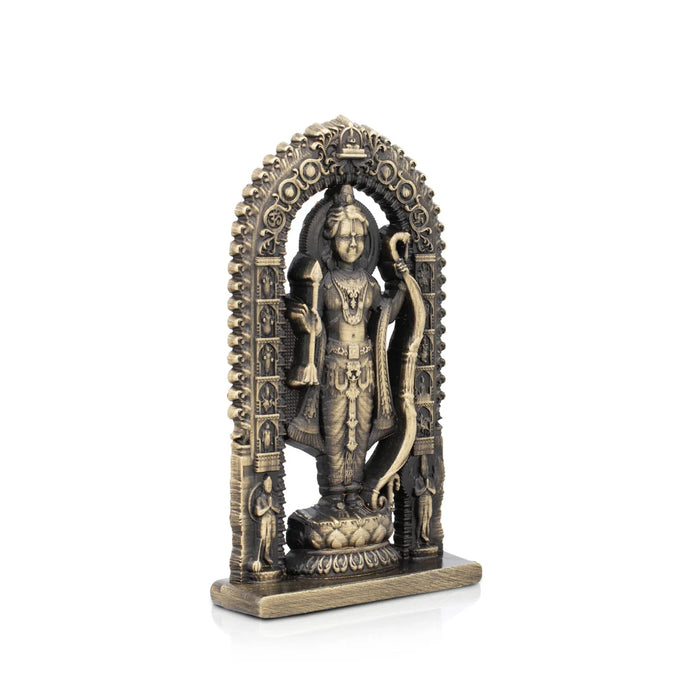 Ayodhya Rama Idol - 3 x 1.5 Inches | Zinc Statue/ Antique Polish Ayodhya Ramar Statue for Pooja