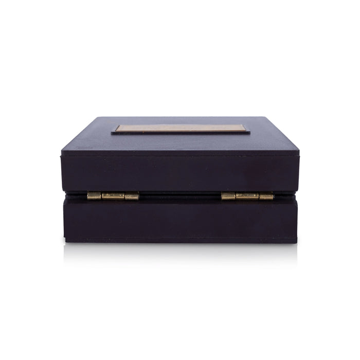 Ram Darbar Murti Design Pooja Box- 1.5 X 3.5 Inches | Charan Paduka Box/Puja Box For Devotional Gifting & Prayer